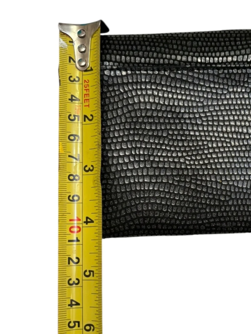 Latico black textured leather wallet clutch
